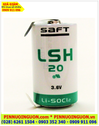 Saft LSH20 (chân thép), Pin nuôi nguồn Saft LSH20 lithium 3.6v D 13000mAh chính hãng (Xuất xứ PHÁP)